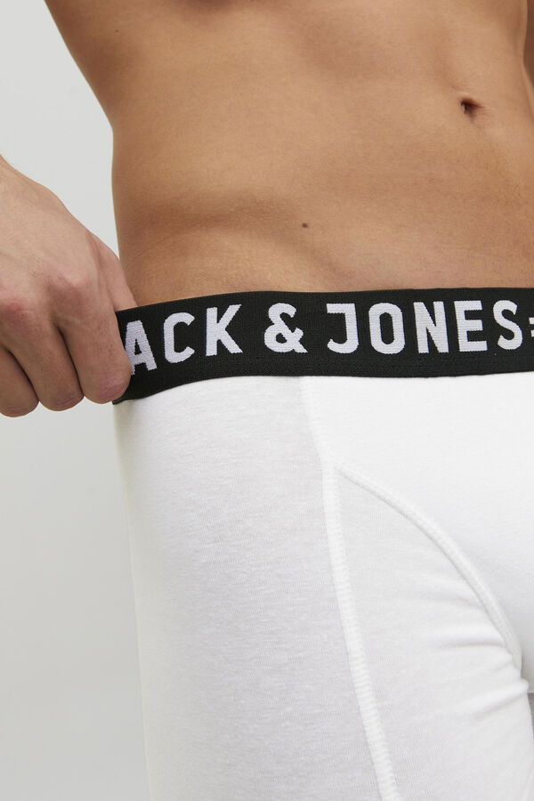 Jack & Jones Pack 3 b&oacute;xers cortos blanco