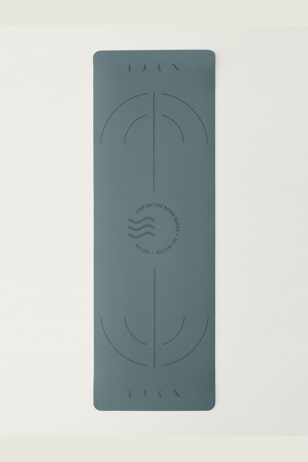 Born Living Yoga Tapete Mat Wave 6 mm verde caqui
