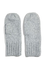 Pieces Luvas de malha cinzento