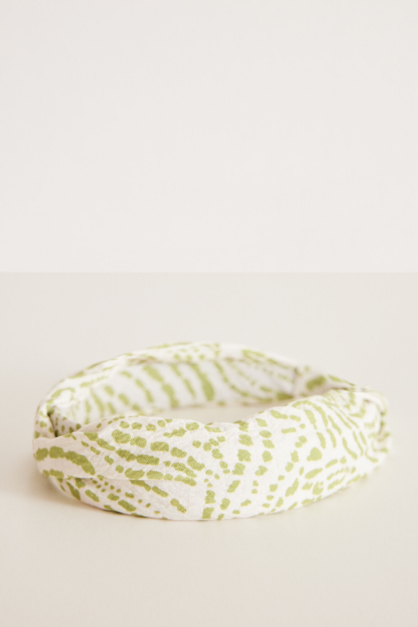 Women'secret Diadema pelo estampado verde