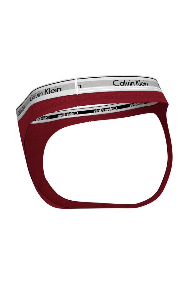 Calvin Klein Tanga logo CK rojo