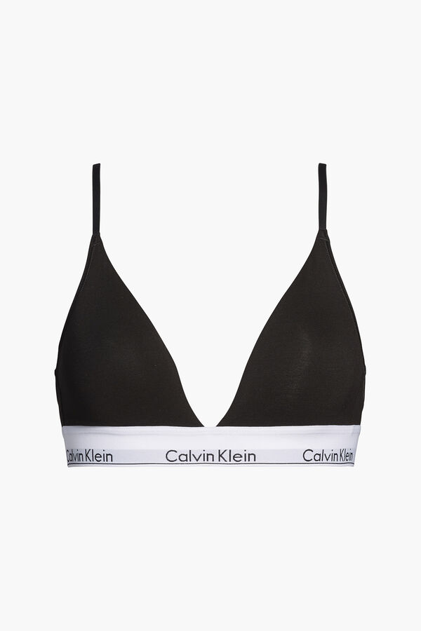 Calvin Klein Top de algodão Modern Cotton com cós da Calvin Klein preto