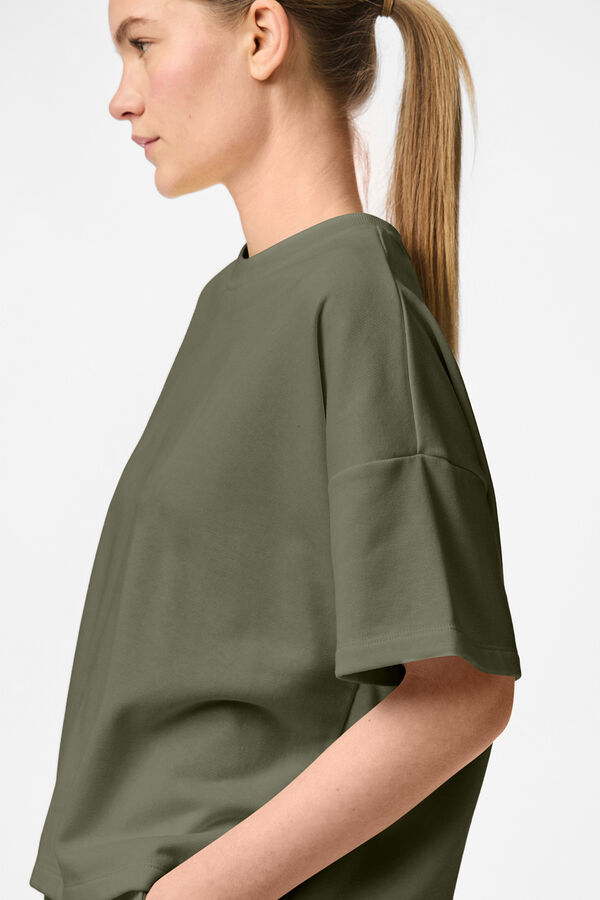 Pieces Camiseta loose verde