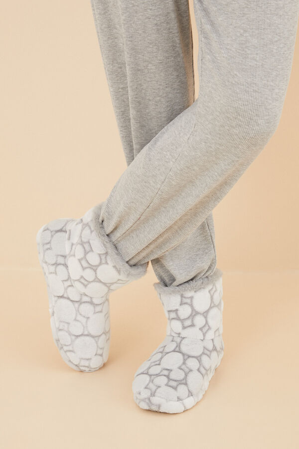 Women'secret Pantufas Mickey Mouse cinzento