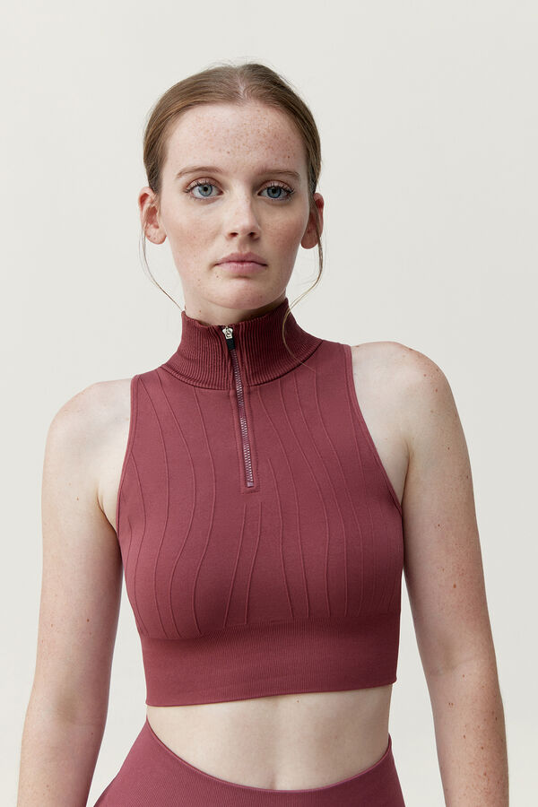 Born Living Yoga Top Dandara Deco Pink rosa