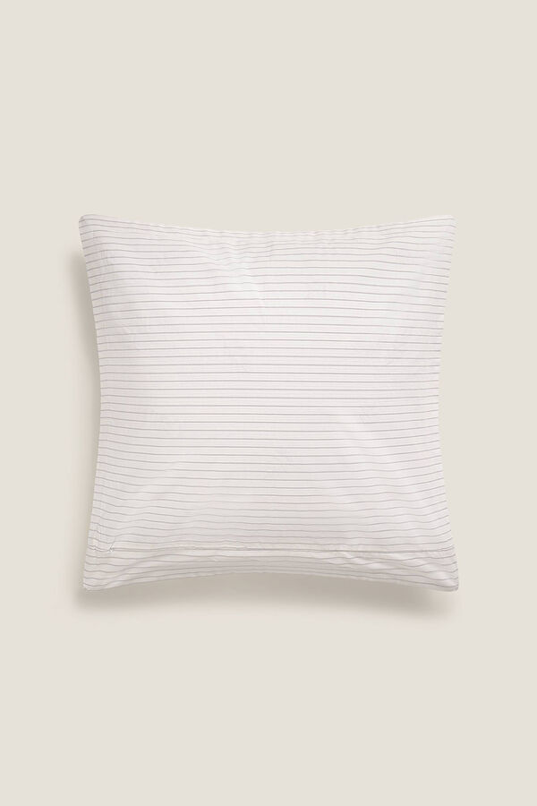 Textura Capa quadrada bordada cinzento