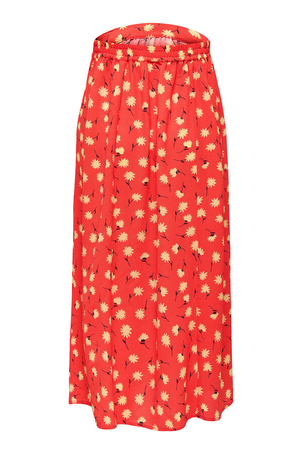 Only Maternity Saia midi maternity vermelho