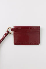 Women'secret Tarjetero charol burgundy rojo
