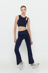 Only Play Legging estilo flare azul