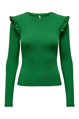 Womensecret Top manga larga volantes maternity verde