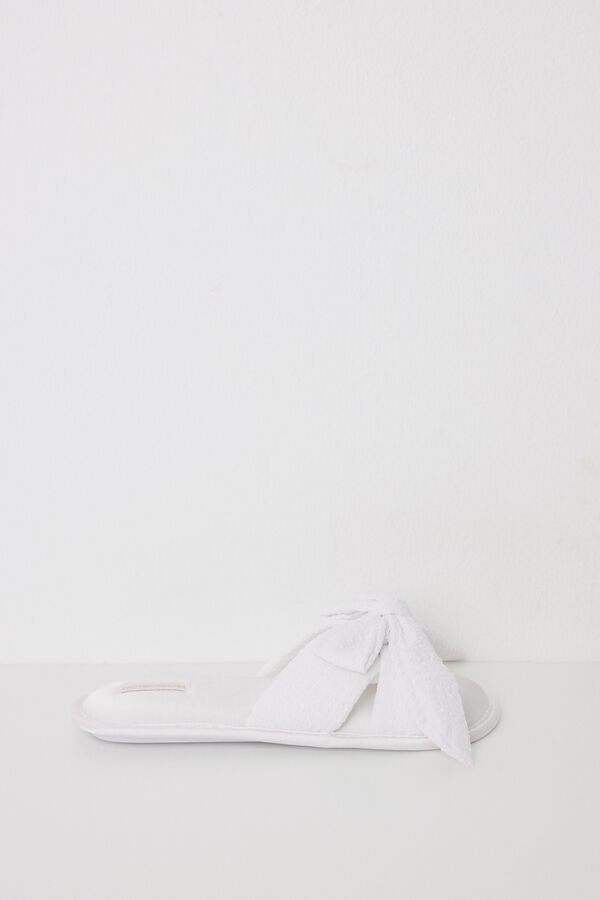 Women'secret Chinelos de la&ccedil;o de la&ccedil;o bege