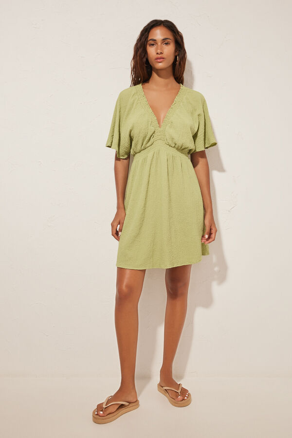 Women'secret T&uacute;nica tejido textura verde verde