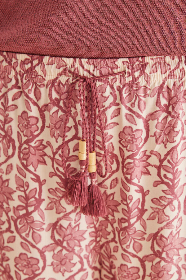 Women'secret Pantalones viscosa estampado boho estampado