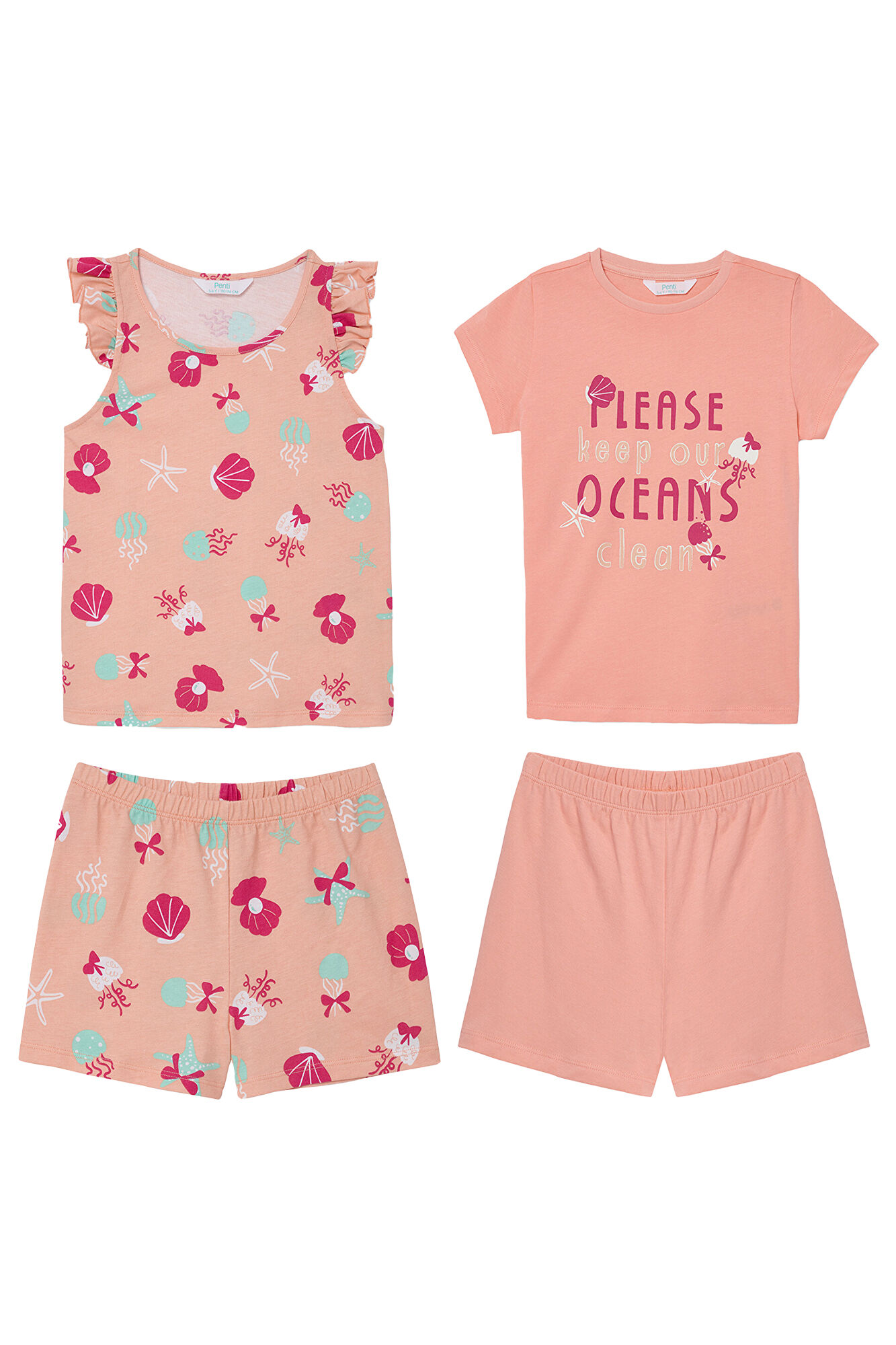 Penti Pacote de 2 conjuntos de pijama curto