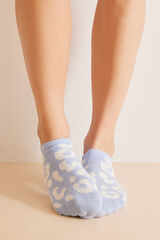 Women'secret Pack 3 calcetines invisibles algod&oacute;n animal print estampado