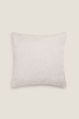 Textura Funda coj&iacute;n terciopelo marfil