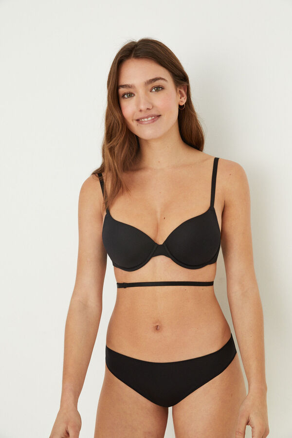 Women'secret VERSATILE Sujetador multiposici&oacute;n microfibra negro