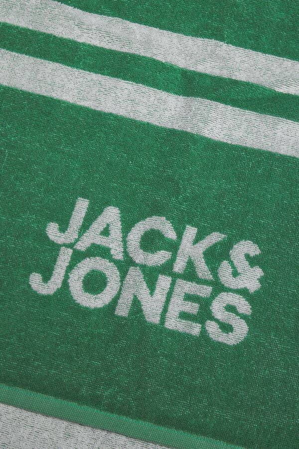 Jack & Jones Toalla playa 100% algod&oacute;n verde