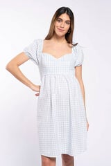 Ohma! Vestido premamá cuadros vichi estampado