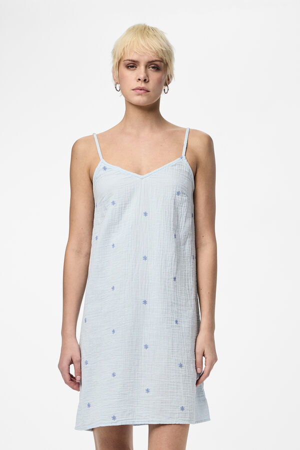 Pieces Vestido de tirantes y dibujo de estrellas rosa