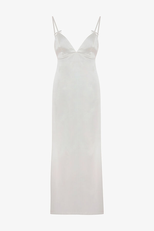 Penti Camis&oacute;n largo delicado para novias marfil