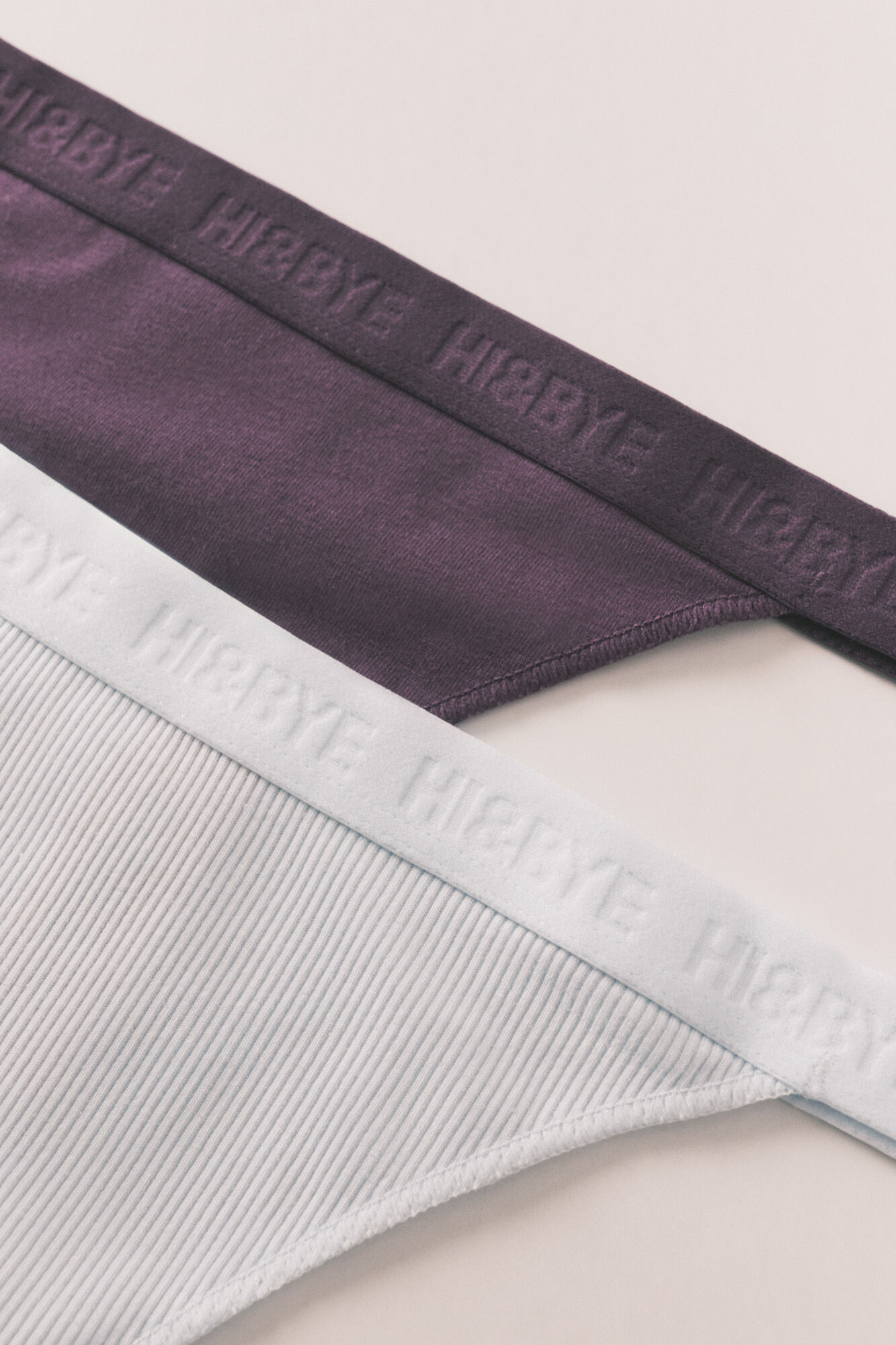 HI&BYE Pack 3 tangas roxo, azul e verde