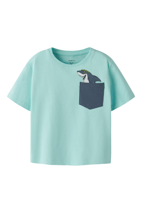Name it T-shirt manga curta azul