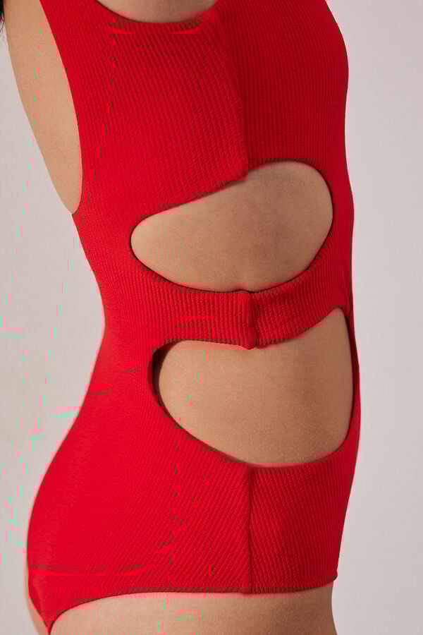 Penti Fato de banho vermelho vermelho