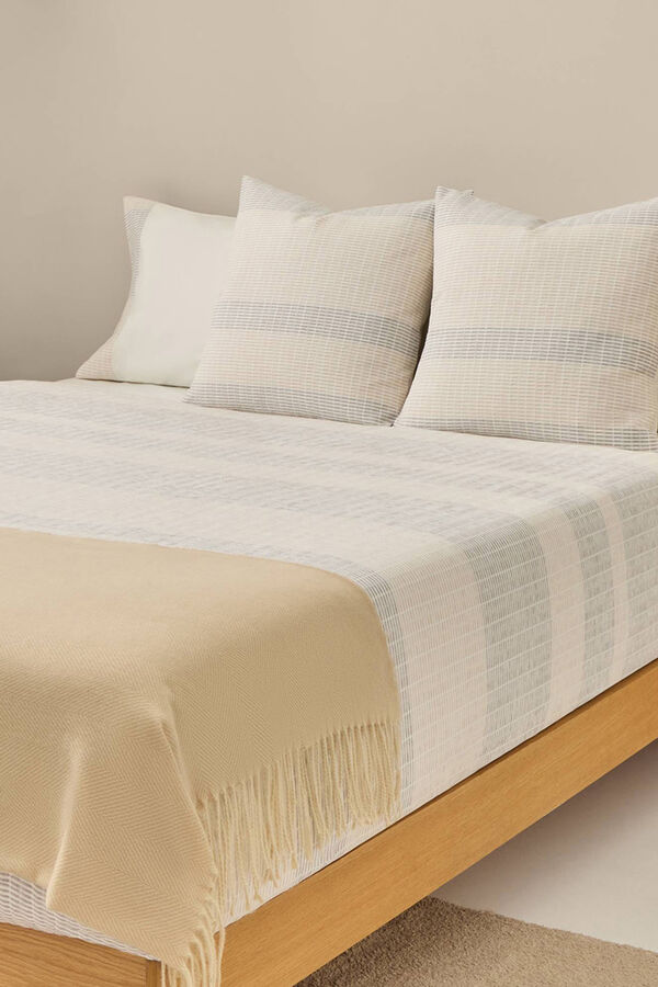 Textura Capa de edredom texturizada cinzento