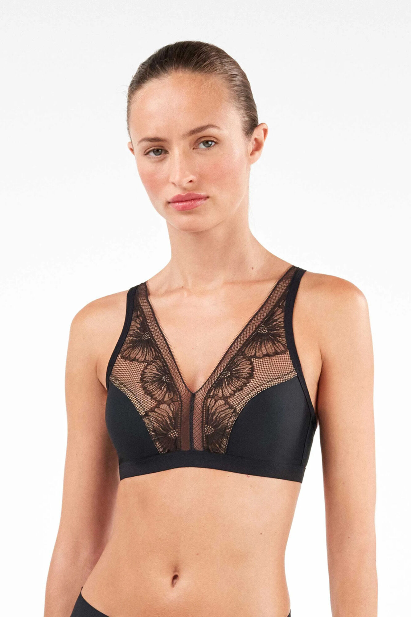 Gisela Sujetador negro sin relleno