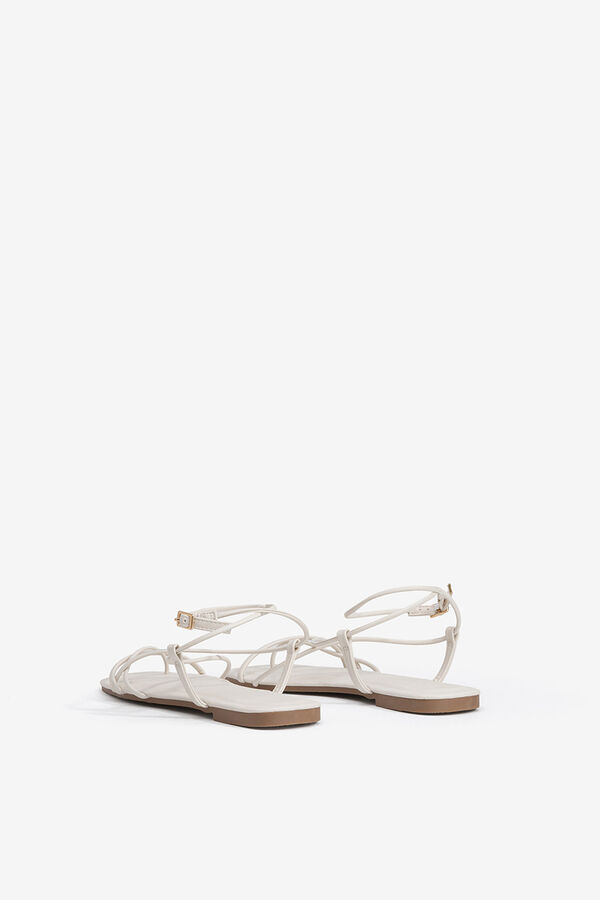 Vilanova Sandalias Planas con Tiras blanco