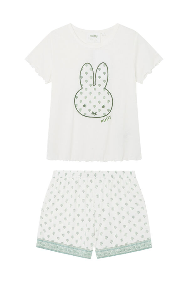 Women'secret Pijama estampado Miffy verde bege