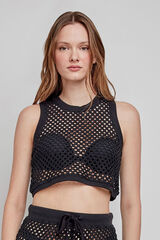 Gisela Top crochet negro negro