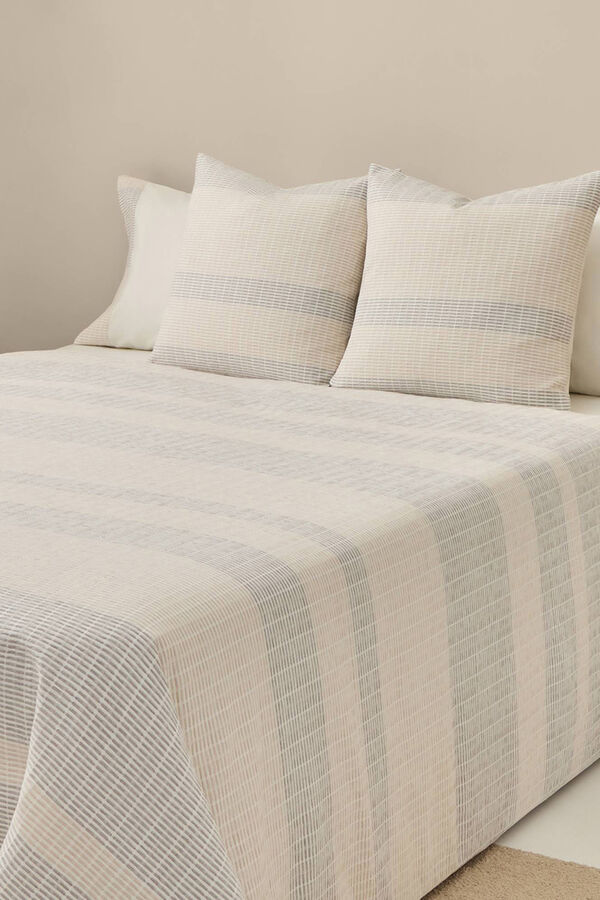 Textura Capa de edredom texturizada cinzento