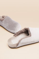 Women'secret Zapatillas casa Harry Potter zueco fieltro pelo gris