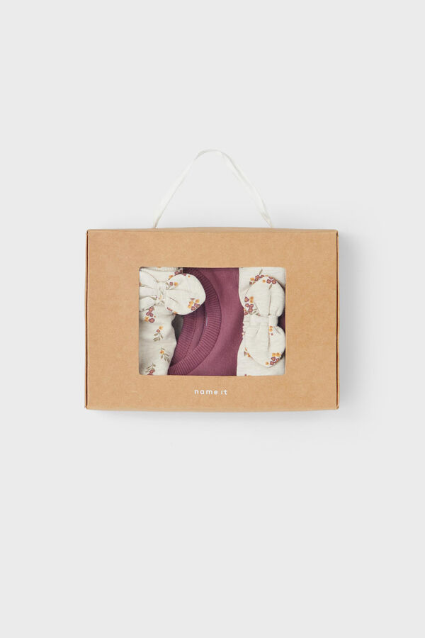Name it Total look caja regalo beb&eacute; ni&ntilde;a morado/lila