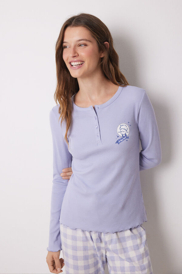 Women'secret Pijama largo algod&oacute;n &ldquo;El Principito&rdquo;   morado/lila