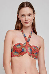 Gisela Top de biqu&iacute;ni cai-cai com estampado tribal estampado