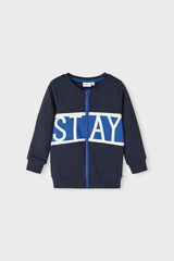 Name it Casaco de malha de algod&atilde;o azul