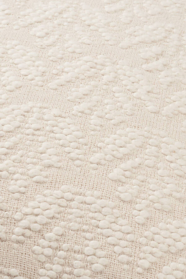 Textura Capa travesseiro algod&atilde;o Jacquard bege