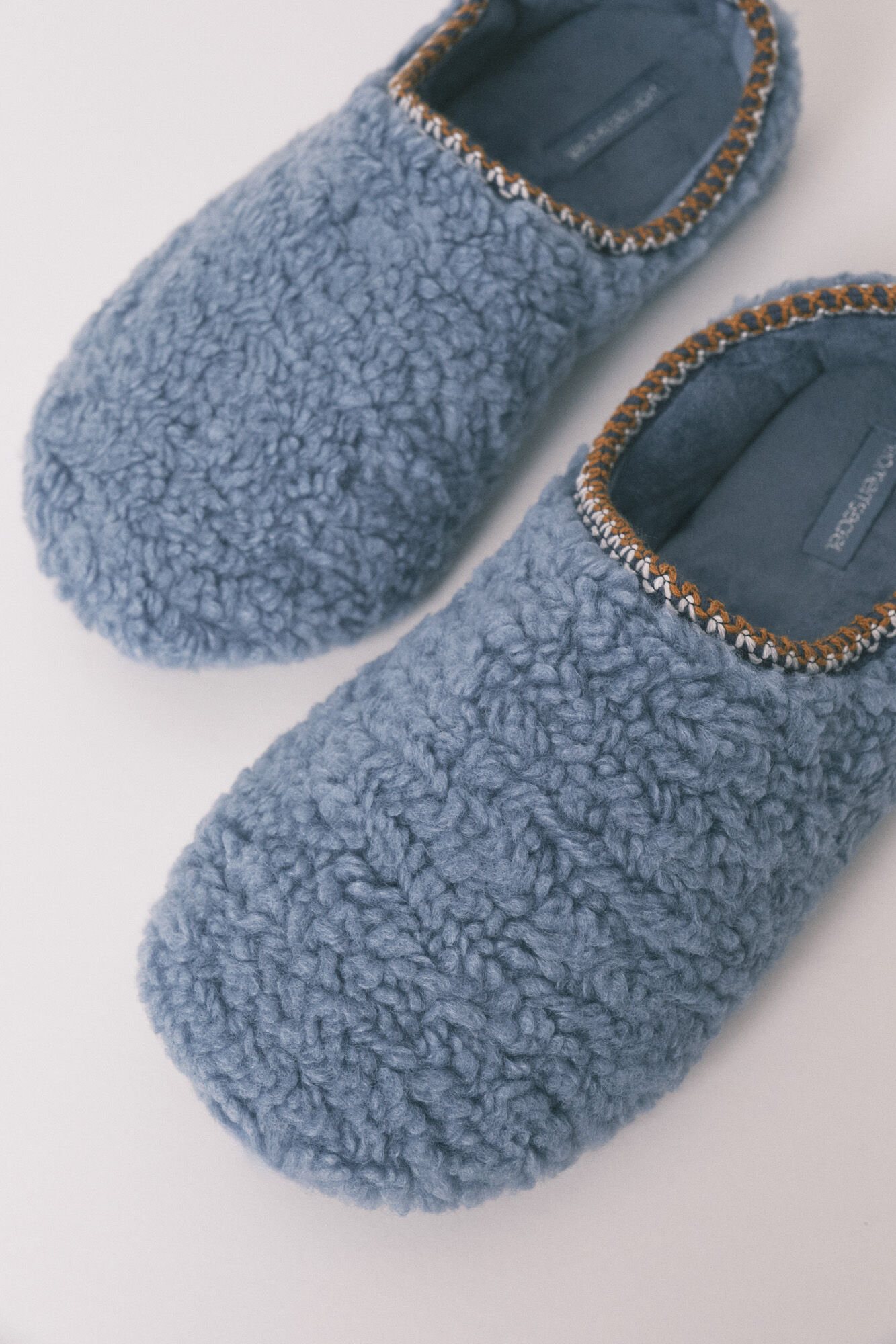 Women'secret Zapatillas casa borreguito azul