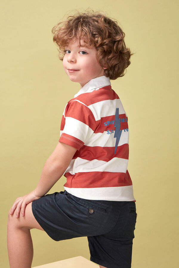 Gocco Polo riscas branco branco