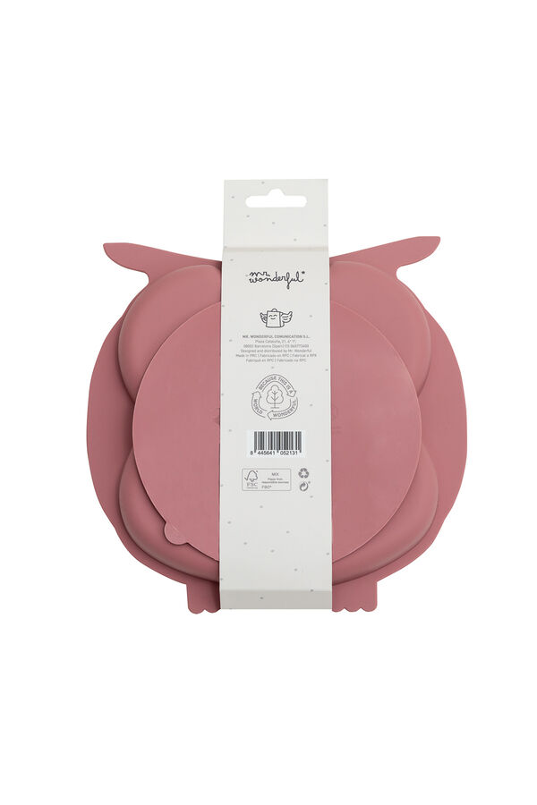 Mr. Wonderful Plato para bebés 100 % con base adherente estampado