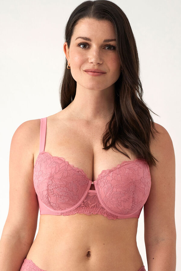 Promise Sutiã com bojo e aro rosa