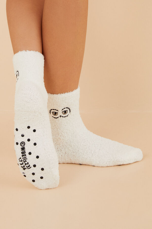 Women'secret Calcetines pelo Harry Potter blanco blanco