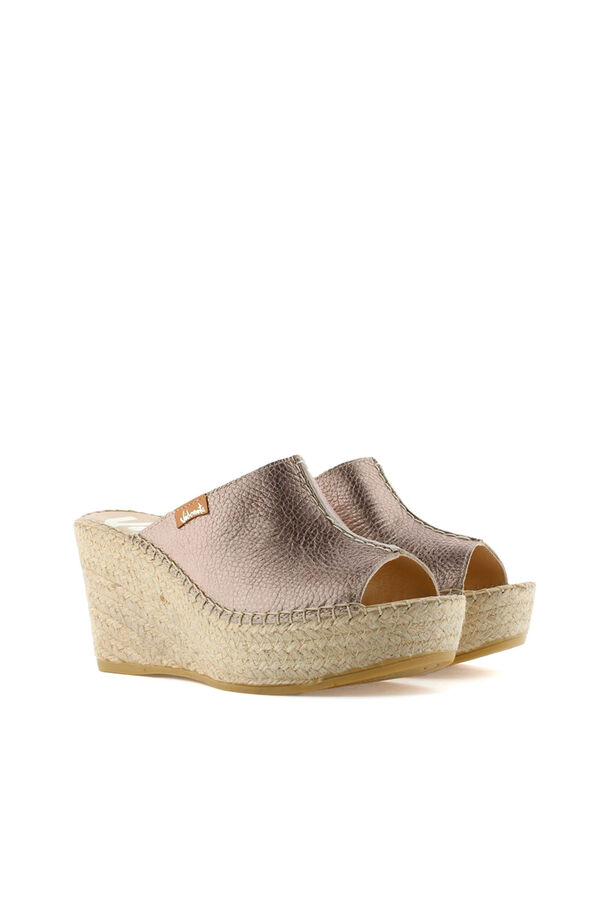 Vidorreta Zueco de cu&ntilde;a yute beige