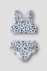 Name it Top biqu&iacute;ni e cueca leopardo azul