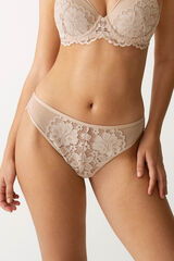 Promise Braga brasileña encaje beige