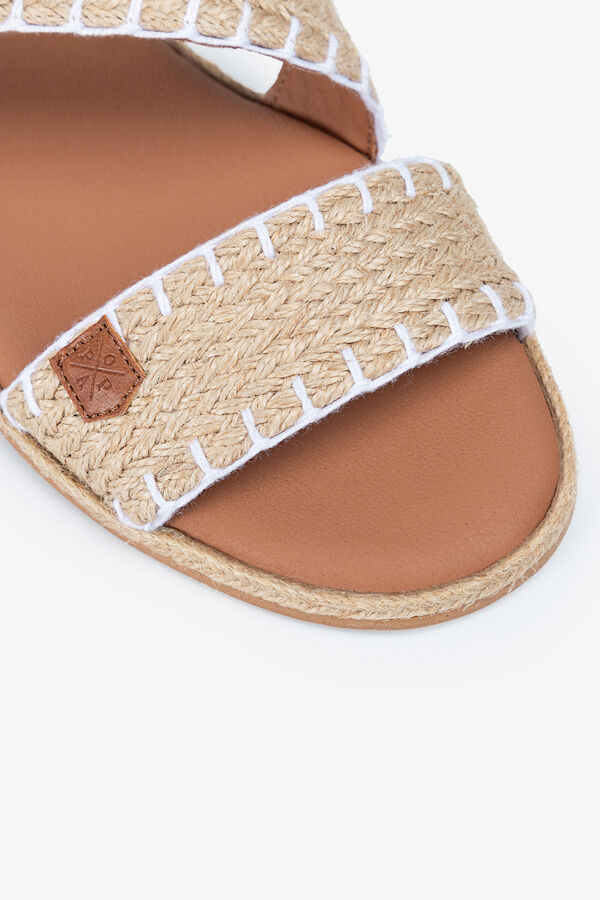 Popa Sandália rasa branco
