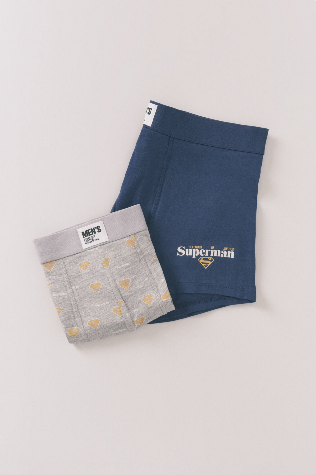 Women'secret Pack 2 boxers Superman gris 